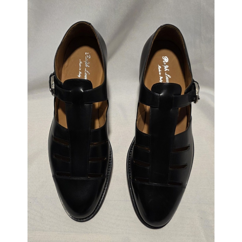 Ralph Lauren Purple Label 801867558002 Fisherman Men's Black Shoes. Size 10D